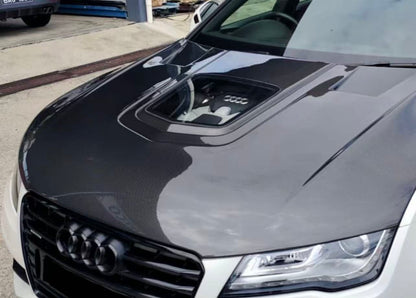 AUDI A7 S7 RS7 C7 Front Vented Hood Bonnet With Glass 2014-2017