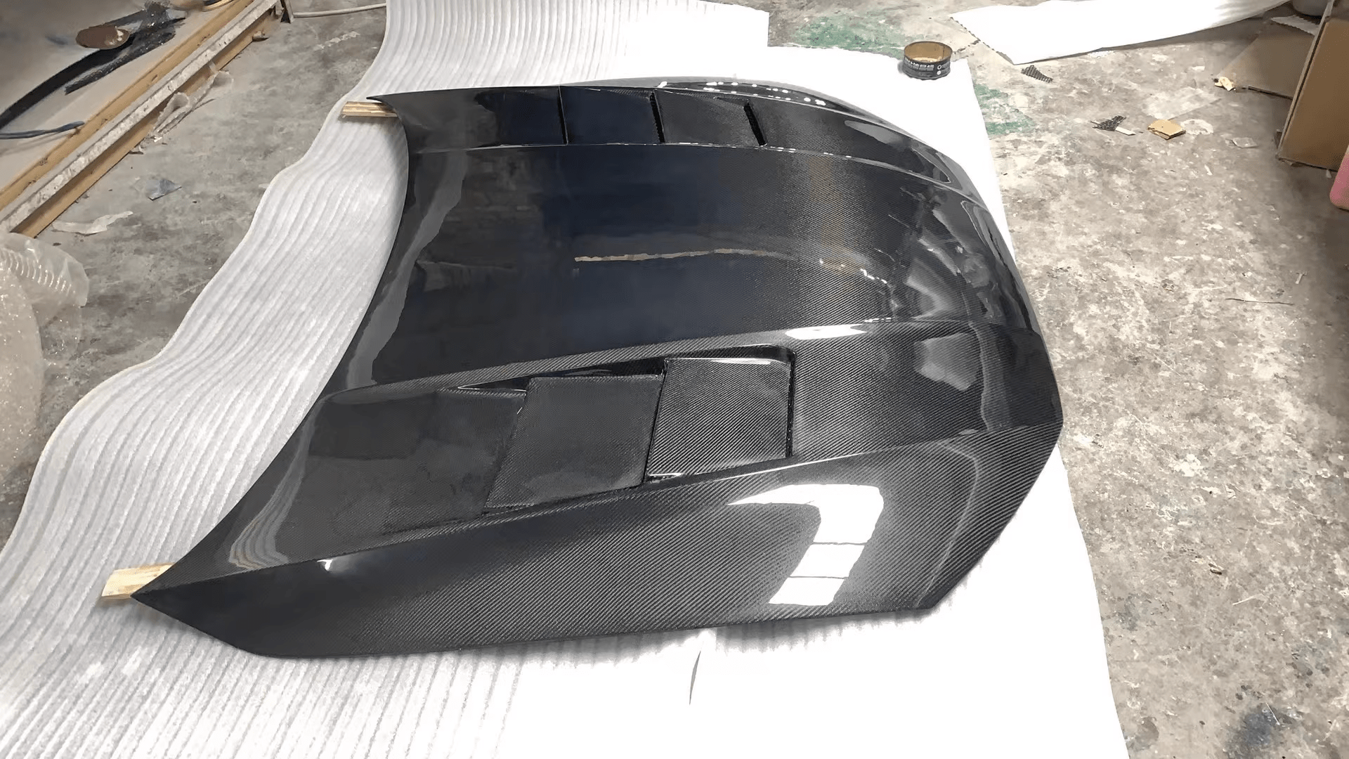 AUDI A7 S7 RS7 C8 C8.5 Front Vented Bonnet Hood 2019-2025 Kazento Carbon Parts Carbon Fiber RS7-HOOD-LN-CF