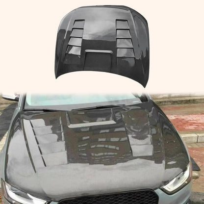 Audi B8.5 A4 S4 RS4 S-Line Front Vented Bonnet Hood 2013-2016 Kazento Carbon Parts Carbon Fiber A4B85-HOOD-LN-CF