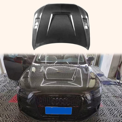 Audi B8.5 S-Line A4 S4 RS4 Front Vented Bonnet Hood 2013-2016 Kazento Carbon Parts Bonnets/Hoods