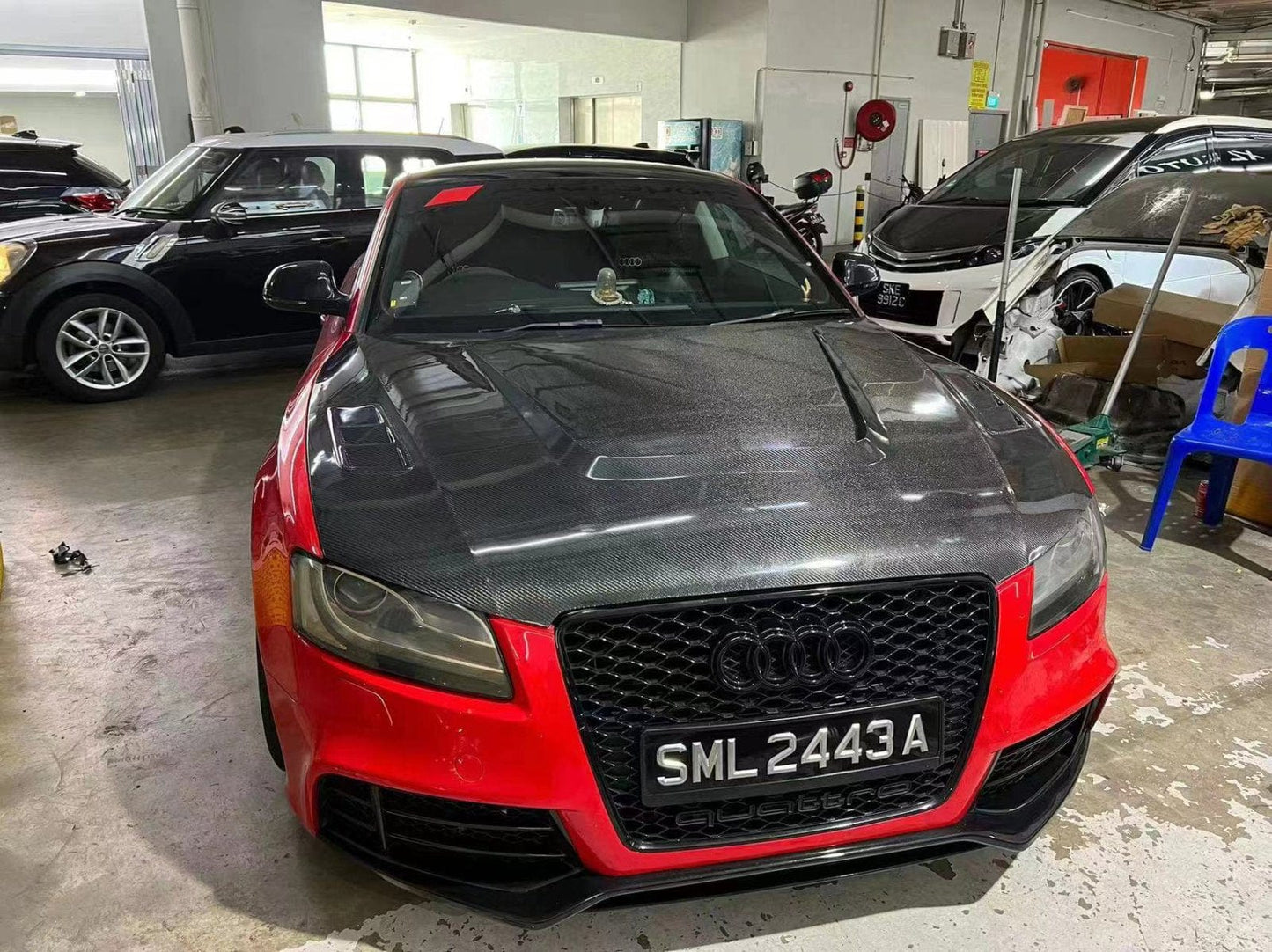 Audi B8 A5 & S5 & RS5 Front Vented Bonnet Hood 2008-2012