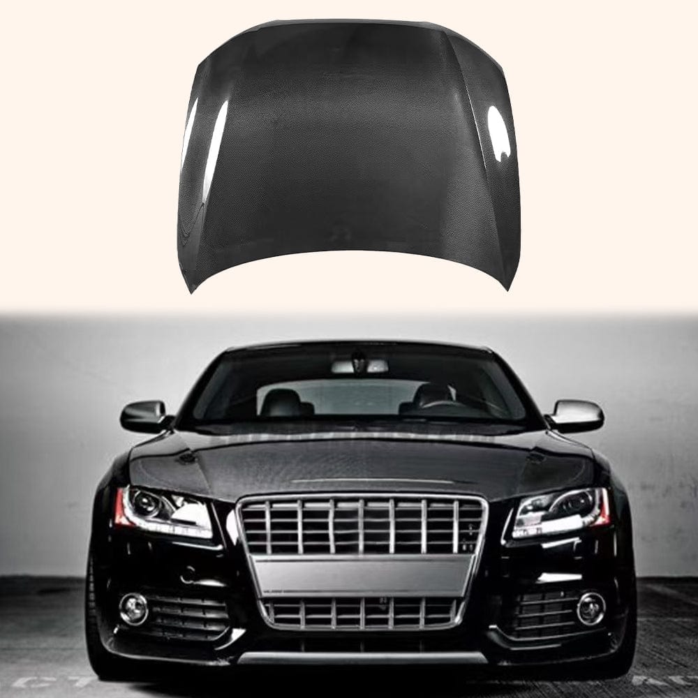 Audi B8 A5 & S5 & RS5 OEM Style Bonnet Hood 2008-2012 Kazento Carbon Parts Carbon Fiber A5-HOOD-LY-CF
