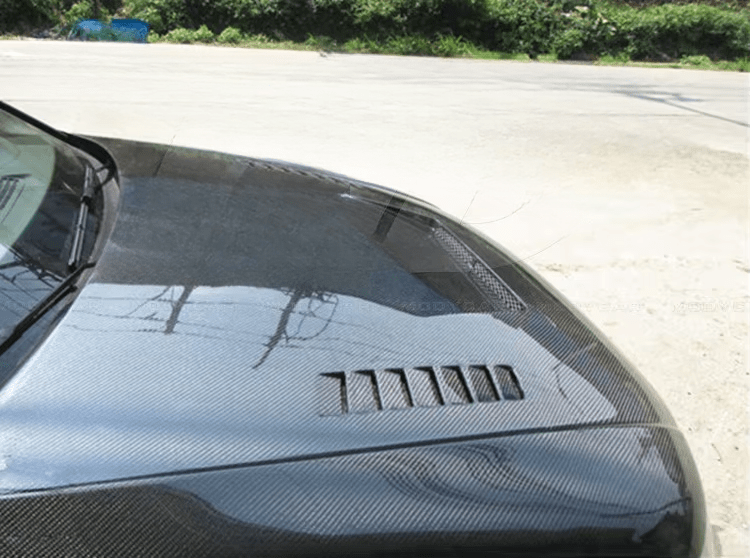 Audi B8 S-Line A4 S4 RS4 Front Vented Bonnet Hood 2008-2012 Kazento Carbon Parts Carbon Fiber A4-HOOD-LN-CF