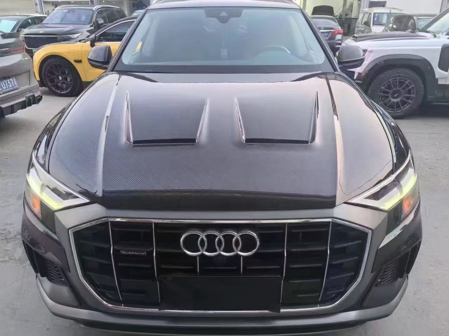 AUDI Q8 SQ8 RSQ8 MS Style Vented Hood Bonnet 2019-2024
