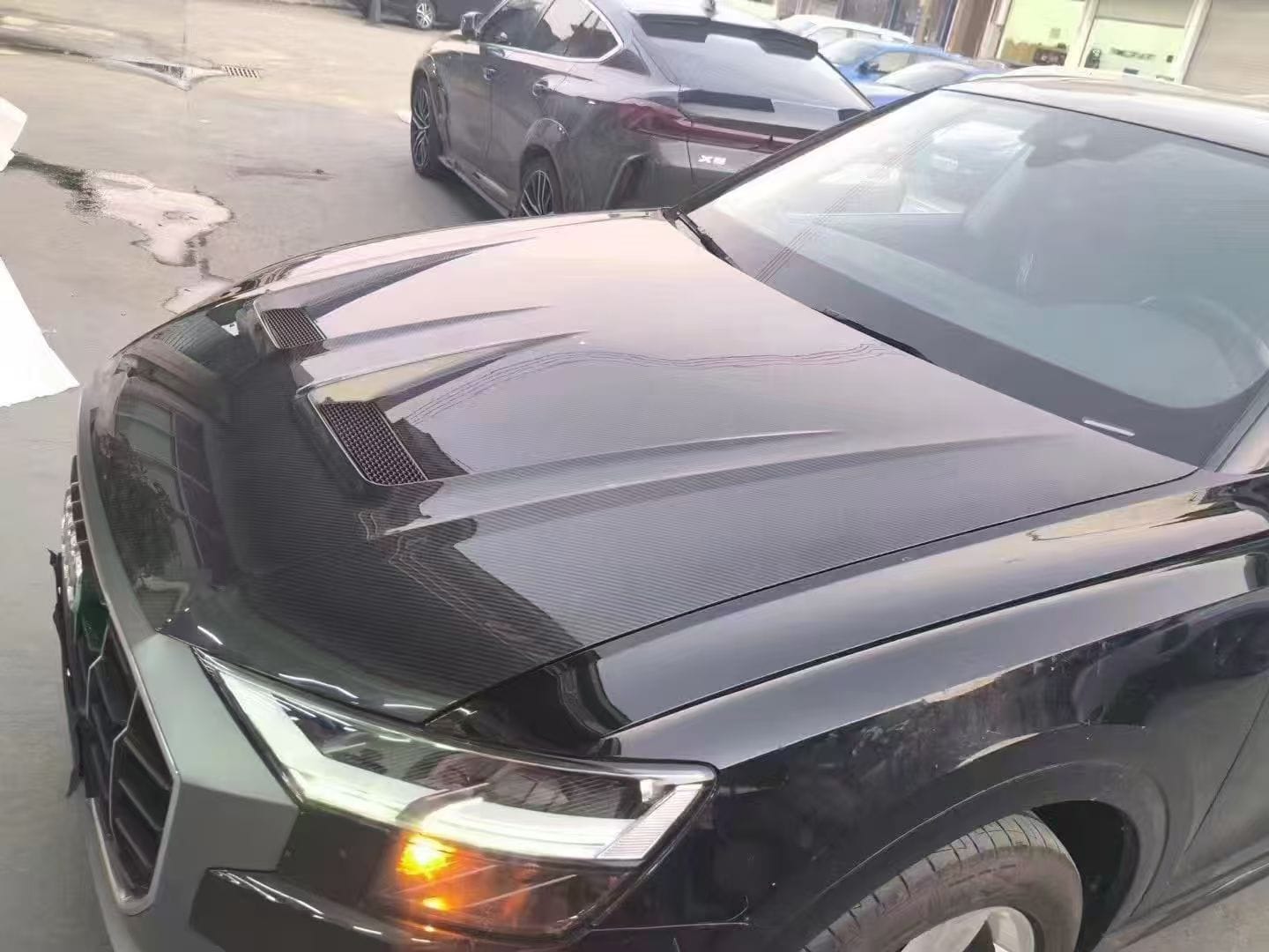 AUDI Q8 SQ8 RSQ8 MS Style Vented Hood Bonnet 2019-2024