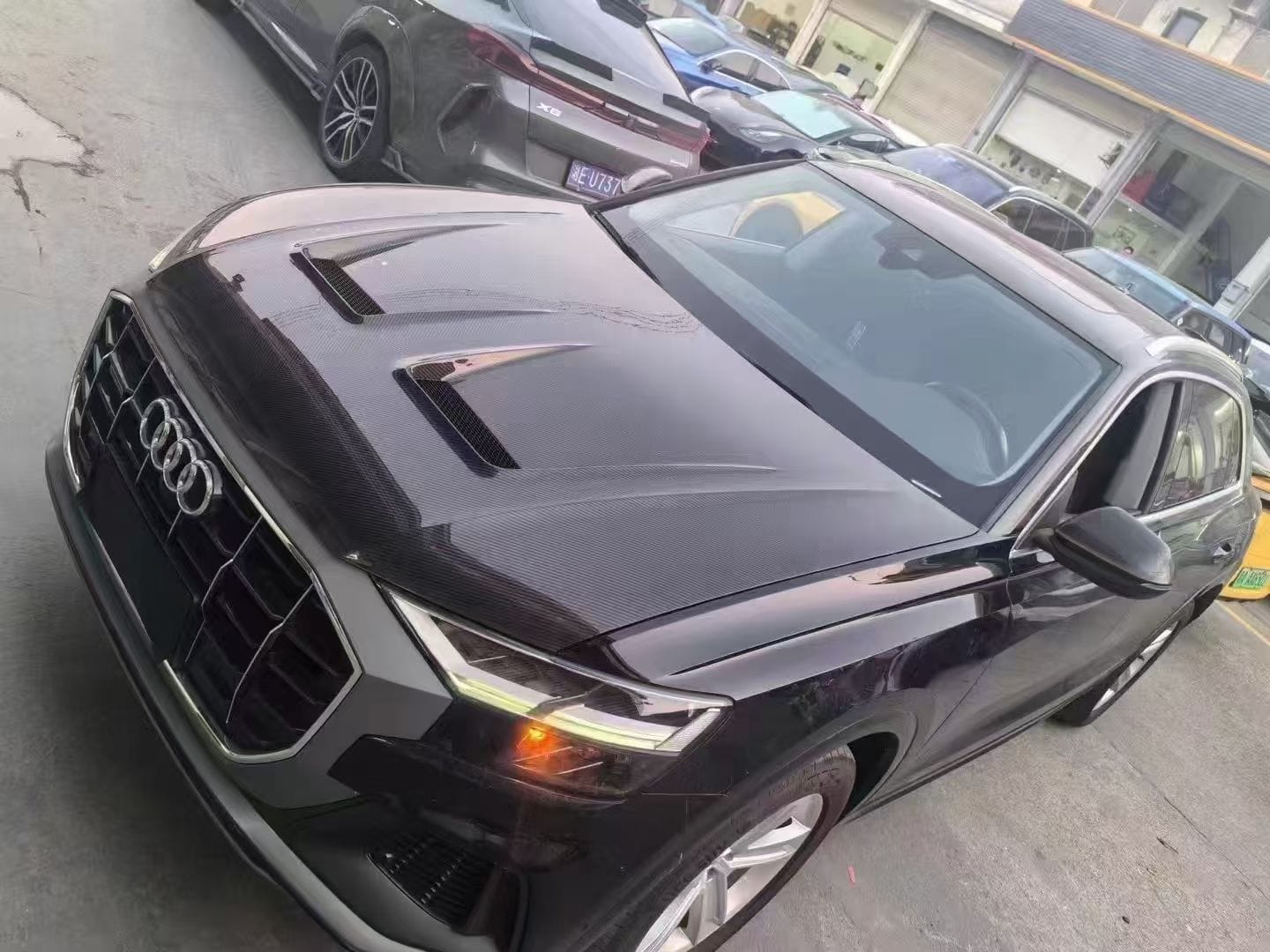 AUDI Q8 SQ8 RSQ8 MS Style Vented Hood Bonnet 2019-2024