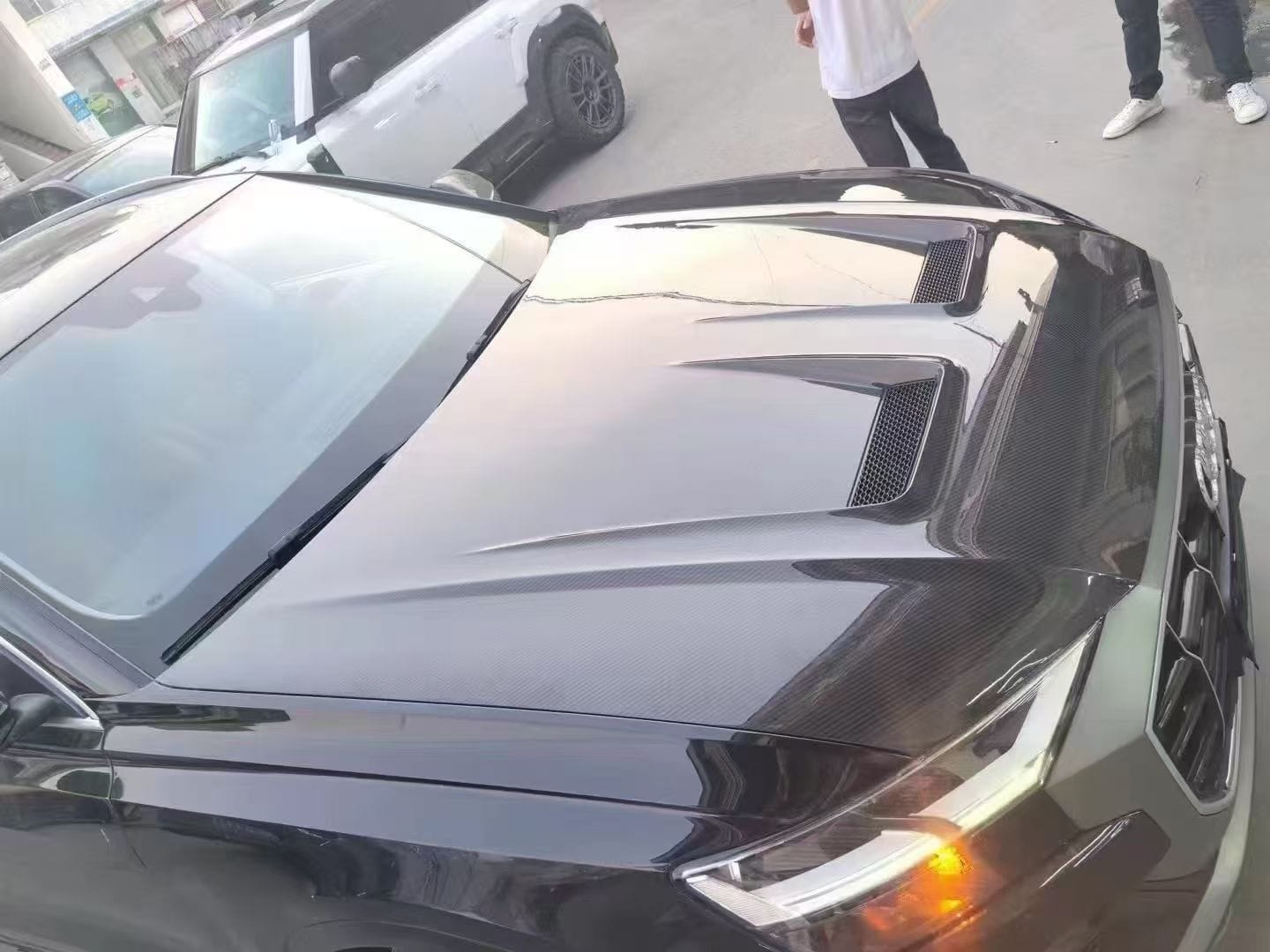 AUDI Q8 SQ8 RSQ8 MS Style Vented Hood Bonnet 2019-2024