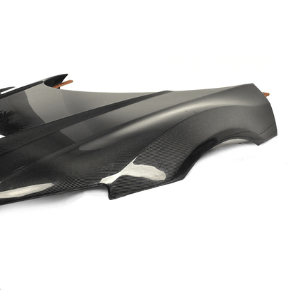 AUDI R8 Gen 1 PPI Style Front Vented Bonnet Hood 2006-2015 Kazento Carbon Parts Carbon Fiber R8-HOOD-LN-CF