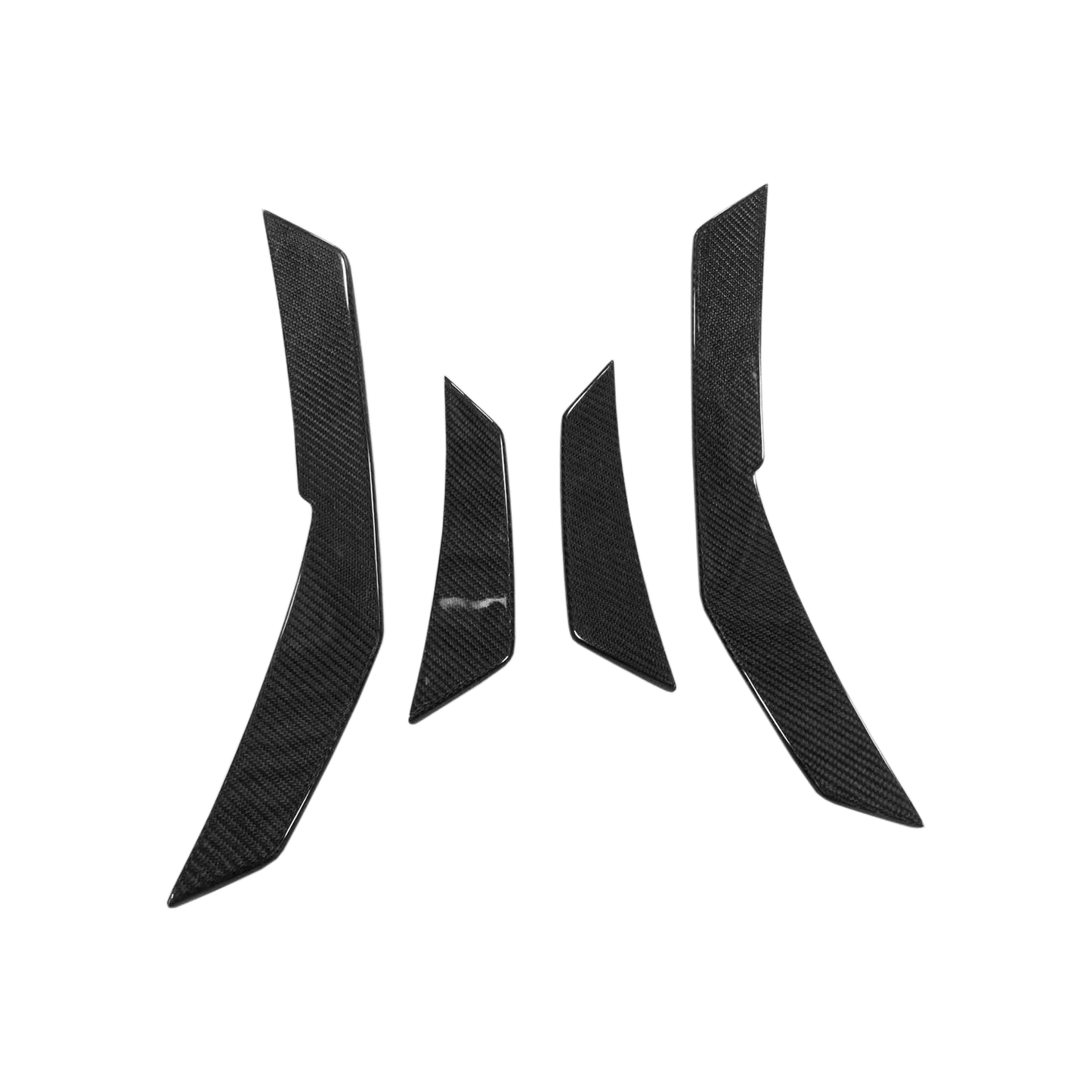 AUDI R8 V10 Coupe Carbon Front Bumper Side Canard Splitters 2016-2018