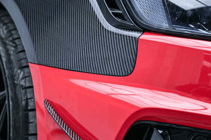 AUDI RS4 S4 A4 B9 B9.5 AE style Front Vents Fenders 2017-2025 Kazento Carbon Parts Carbon Fiber RS4-FF-LN-CF