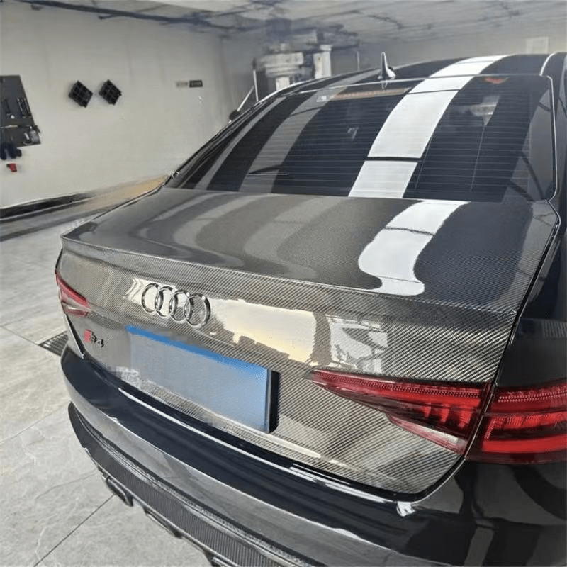 Audi S4 & A4 B9 B9.5 Sedan OEM style Rear Trunk Lid 2017-2025 Kazento Carbon Parts Carbon Fiber S4-TRUNK-4DLN-CF