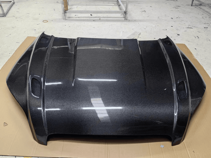 AUDI TT TTS TTRS 8J MK2 Front Vented Bonnet Hood 2008-2015 Kazento Carbon Parts Bonnets/Hoods Carbon Fiber TT2-HOOD-KZ-CF