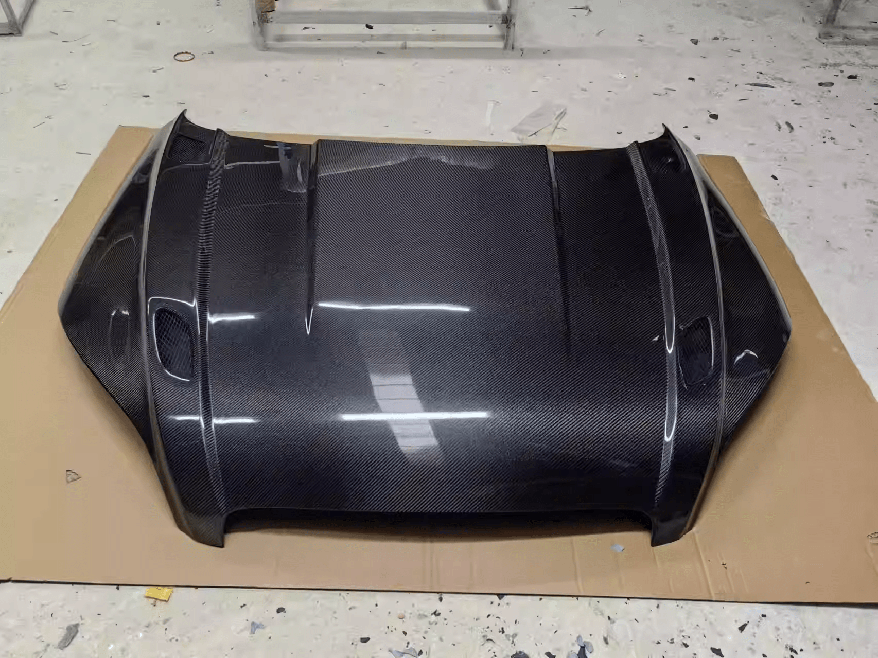 AUDI TT TTS TTRS 8J MK2 Front Vented Bonnet Hood 2008-2015 Kazento Carbon Parts Bonnets/Hoods Carbon Fiber TT2-HOOD-KZ-CF