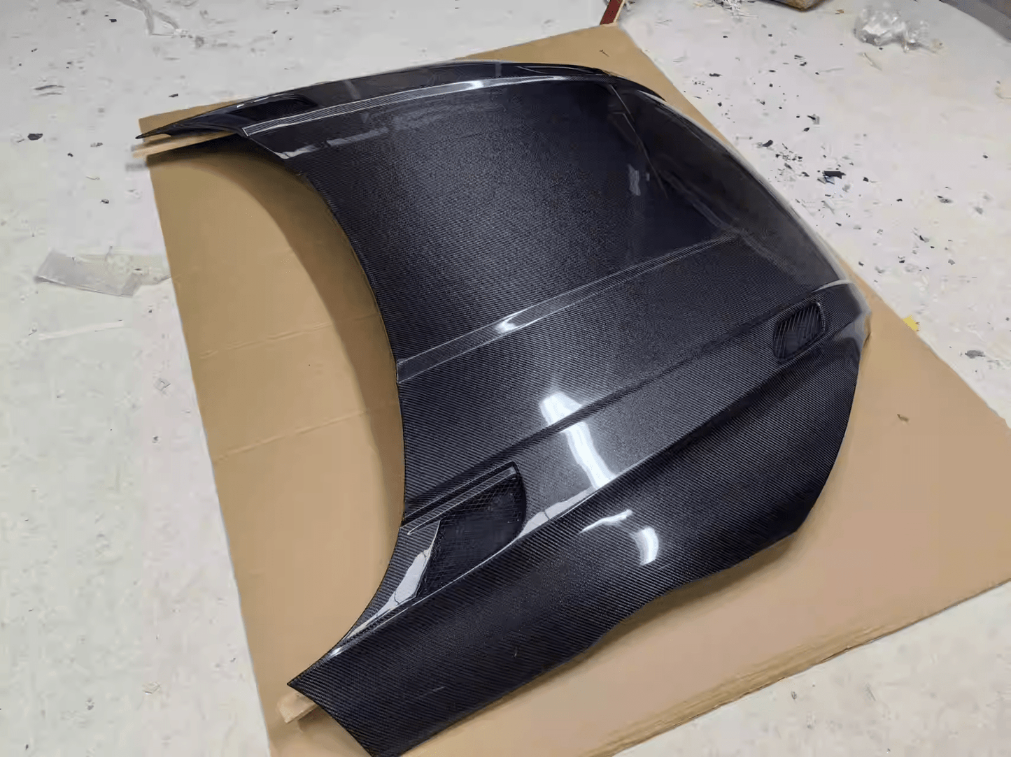 AUDI TT TTS TTRS 8J MK2 Front Vented Bonnet Hood 2008-2015 Kazento Carbon Parts Bonnets/Hoods Carbon Fiber TT2-HOOD-KZ-CF