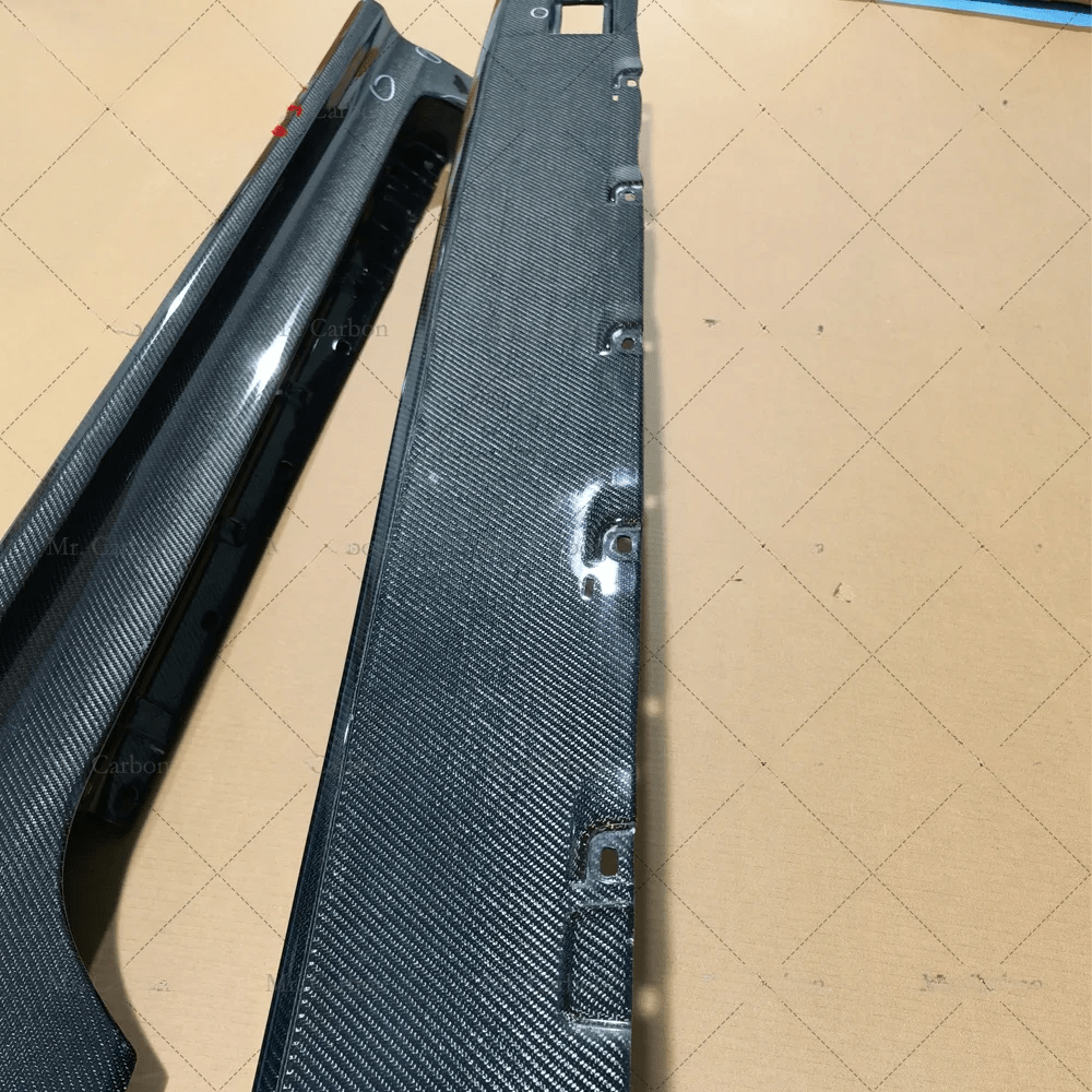 AUDI TT TTS TTRS 8J MK2 OEM Carbon Side Skirts 2008-2015 Pair Kazento Carbon Parts Carbon Fiber TTRS-SS-LN-CF