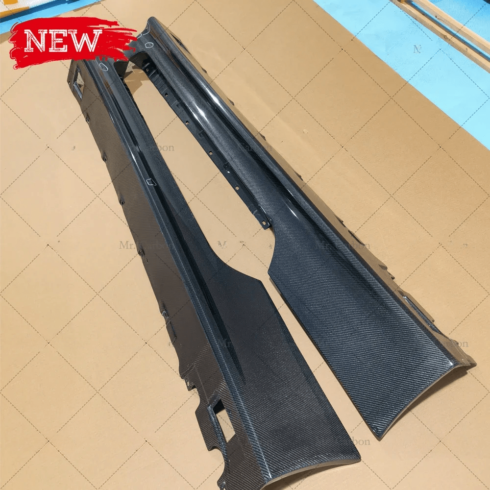 AUDI TT TTS TTRS 8J MK2 OEM Carbon Side Skirts 2008-2015 Pair