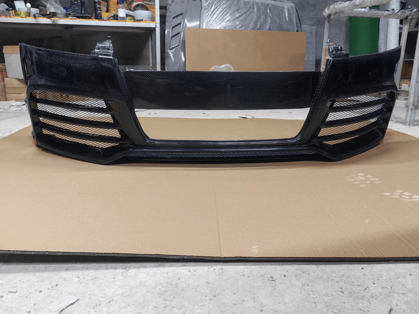 AUDI TT TTS TTRS 8J MK2 R8 Style Front bumper 2008-2015 Kazento Carbon Parts