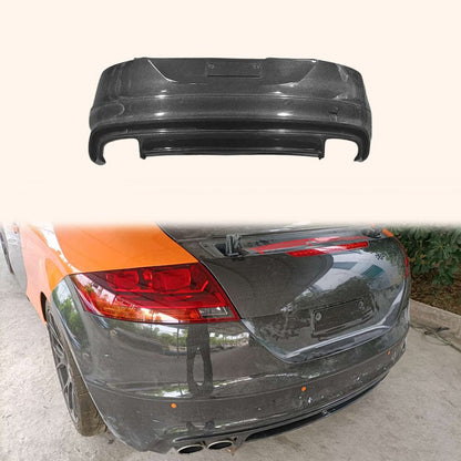AUDI TT TTS TTRS 8J MK2 Rear bumper 2008-2015 Kazento Carbon Parts TTRS-RB-LN-CF