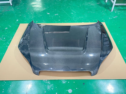 AUDI TT TTS TTRS 8J MK2 Vented Bonnet Hood 2008-2015 Kazento Carbon Parts Carbon Fiber TTRS-HOOD-LN-CF