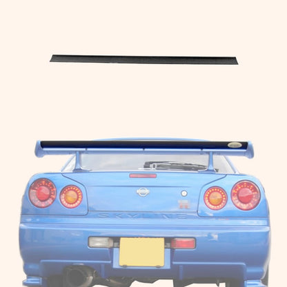 Blade For Nissan Skyline R34 GTR OEM Spoiler Rear Small Blade(For geunine OEM spoiler) Carbon Fiber Car Body Kit Kazento Carbon Parts 车身侧板 R34-RS-BLD-OE-CF