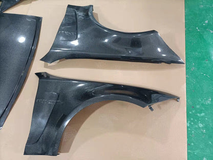 BMW 1 Series M Coupe E82 E88 Front Vents Fenders 2008-2013 Kazento Carbon Parts Carbon Fiber E82-FF-LN-CF