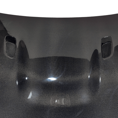 BMW 3 Series E90 330i 335i 4DR M3 Look Vented Hood Bonnet 2005-2008 Kazento Carbon Parts Carbon Fiber E900508-HOOD-M3-CF