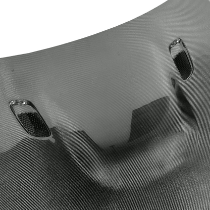 BMW 3 Series E92 Coupe M3 Style Front Vented Bonnet Hood 2011-2013 Kazento Carbon Parts Bonnets/Hoods Carbon Fiber E92M3-HOOD-KZ-CF
