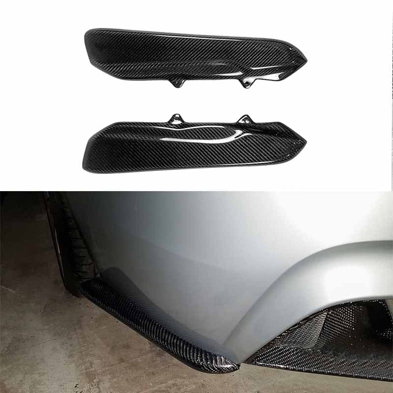 BMW 4 Series F32 F33 F36 Rear Bumper Splitters 2014-2020 Kazento Carbon Parts 车身侧板 Carbon Fiber F32F33F36-SPAT-MP-CF