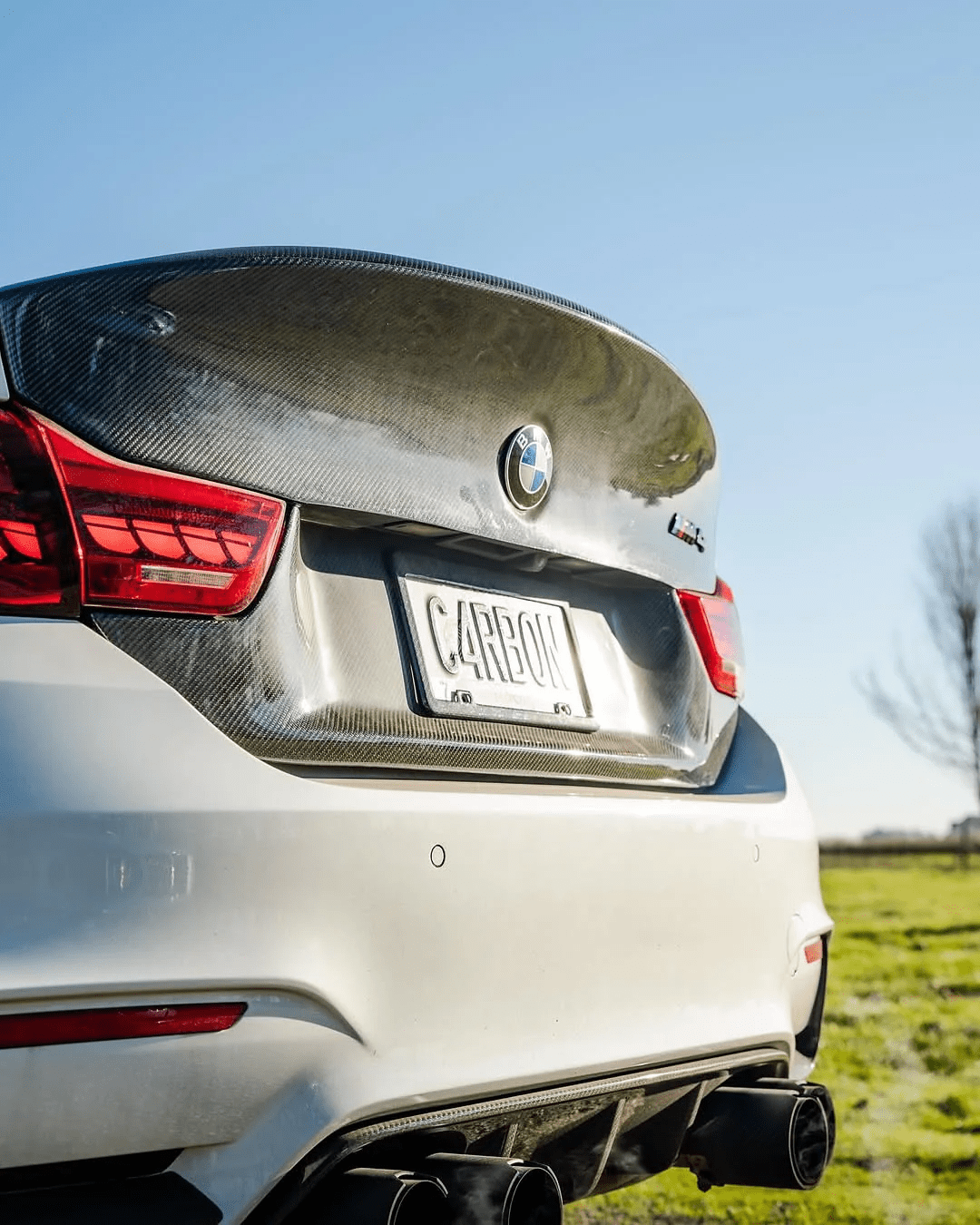 BMW 4 Series F32 & M4 F82 CSL Style Bootlid Trunk 2014-2020 Kazento Carbon Parts 车身侧板 Carbon Fiber F82M4-TRUNK-OE-CF