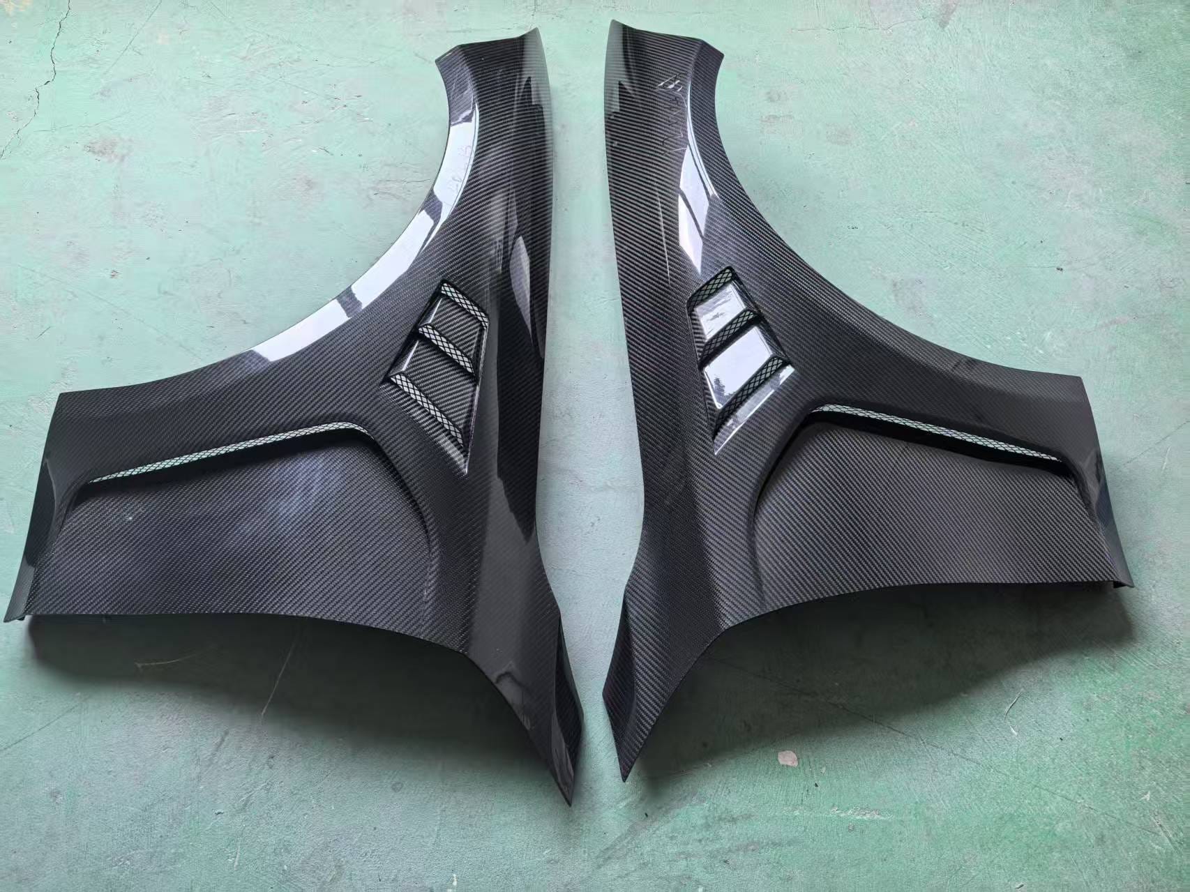 BMW 4 Series G82 M4 Front Vents Fenders 2021+ Kazento Carbon Parts Carbon Fiber G82-FF-GC-CF