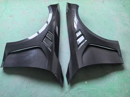 BMW 4 Series G82 M4 Front Vents Fenders 2021+ Kazento Carbon Parts Carbon Fiber G82-FF-GC-CF