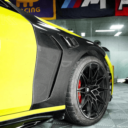 BMW 4 Series G82 M4 Front Vents Fenders 2021+ Kazento Carbon Parts Carbon Fiber G82-FF-GC-CF