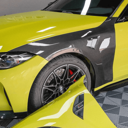 BMW 4 Series G82 M4 Front Vents Fenders 2021+ Kazento Carbon Parts Carbon Fiber G82-FF-GC-CF