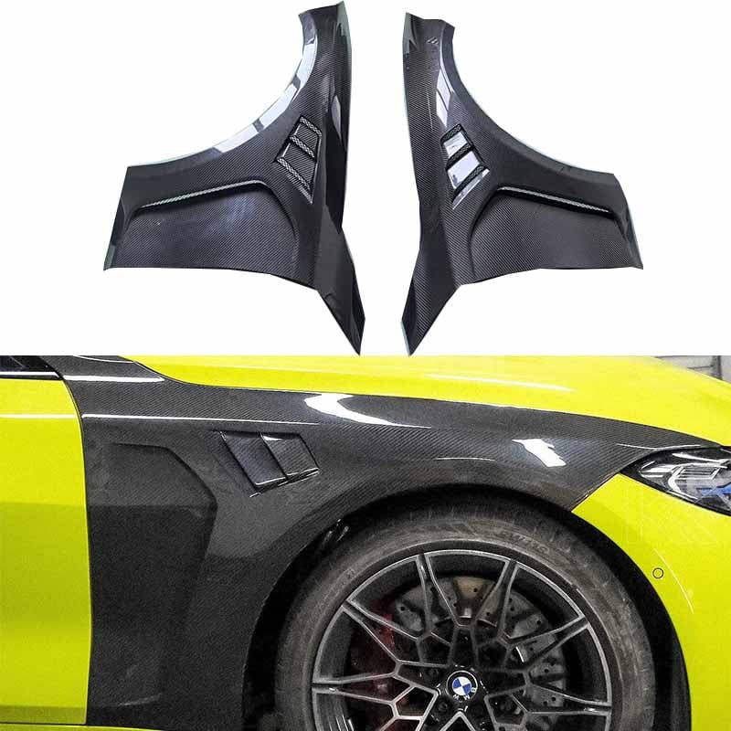 BMW 4 Series G82 M4 Front Vents Fenders 2021+ Kazento Carbon Parts Carbon Fiber G82-FF-GC-CF