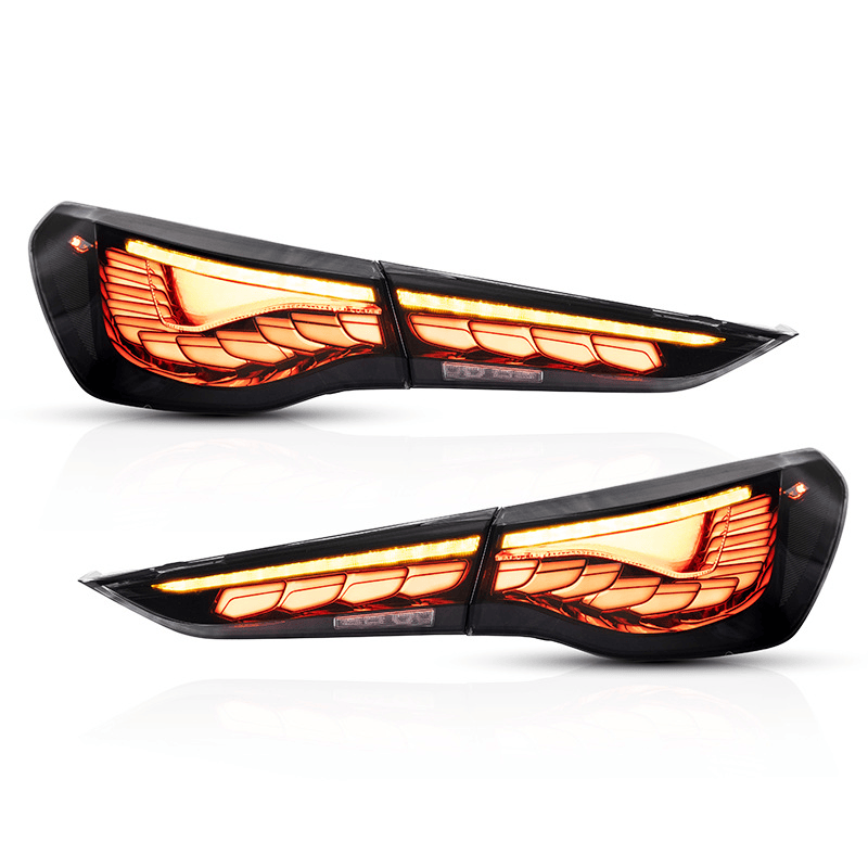 BMW 4-Series M4 G82 G83 G22 G23 G26 GTS Style OLED Tail Lights Set Kazento Carbon Parts