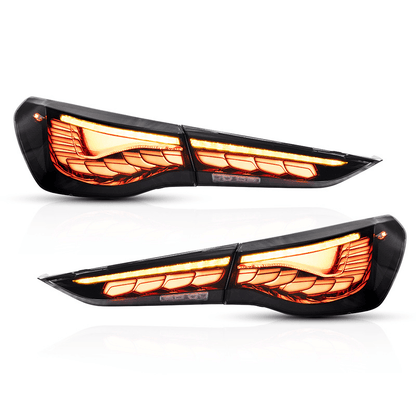 BMW 4-Series M4 G82 G83 G22 G23 G26 GTS Style OLED Tail Lights Set Kazento Carbon Parts