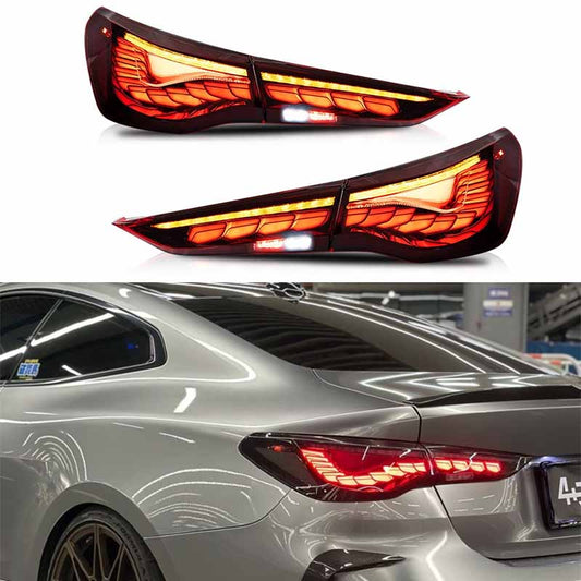 BMW 4-Series M4 G82 G83 G22 G23 G26 GTS Style OLED Tail Lights Set