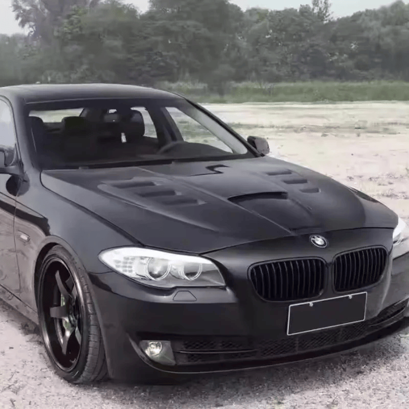 BMW 5 Series F10 F18 Sedan ASPEC V2 Style Vented Hood Bonnet 2010-16