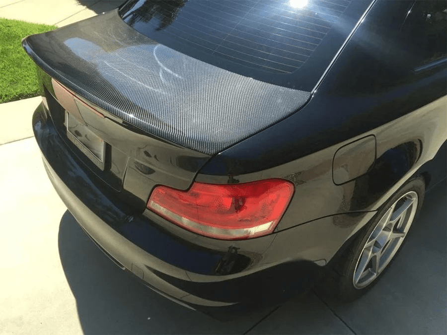 BMW E82 CSL Style Rear Bootlid Trunk 2007-2013 Kazento Carbon Parts Carbon Fiber E82-TRUNK-CSL-CF