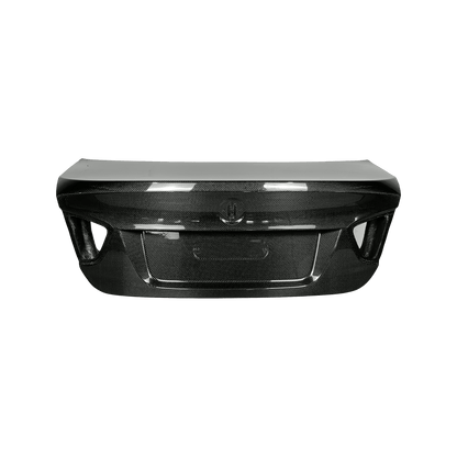 BMW E90 3 Series Sedan 05-08 Only Ducktail Style Carbon Rear Trunk Kazento Carbon Parts Carbon Fiber E90-TRUNK-58WLDC-CF