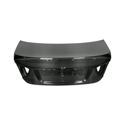BMW E90 3 Series Sedan 05-08 Only Ducktail Style Carbon Rear Trunk Kazento Carbon Parts Carbon Fiber E90-TRUNK-58WLDC-CF