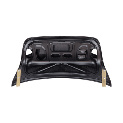 BMW E90 3 Series Sedan 05-08 Only Ducktail Style Carbon Rear Trunk Kazento Carbon Parts Carbon Fiber E90-TRUNK-58WLDC-CF