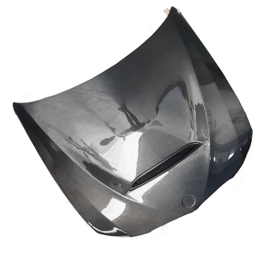 BMW E90 Sedan GTS Style Vented Hood Bonnet 2005-2008 Kazento Carbon Parts Carbon Fiber E900508-HOOD-GTS-CF