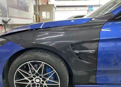 BMW F30 3 Series Carbon Fiber Side Front Vent Fender Pair Kazento Carbon Parts 车身侧板 Carbon Fiber F30-FF-ADL-CF