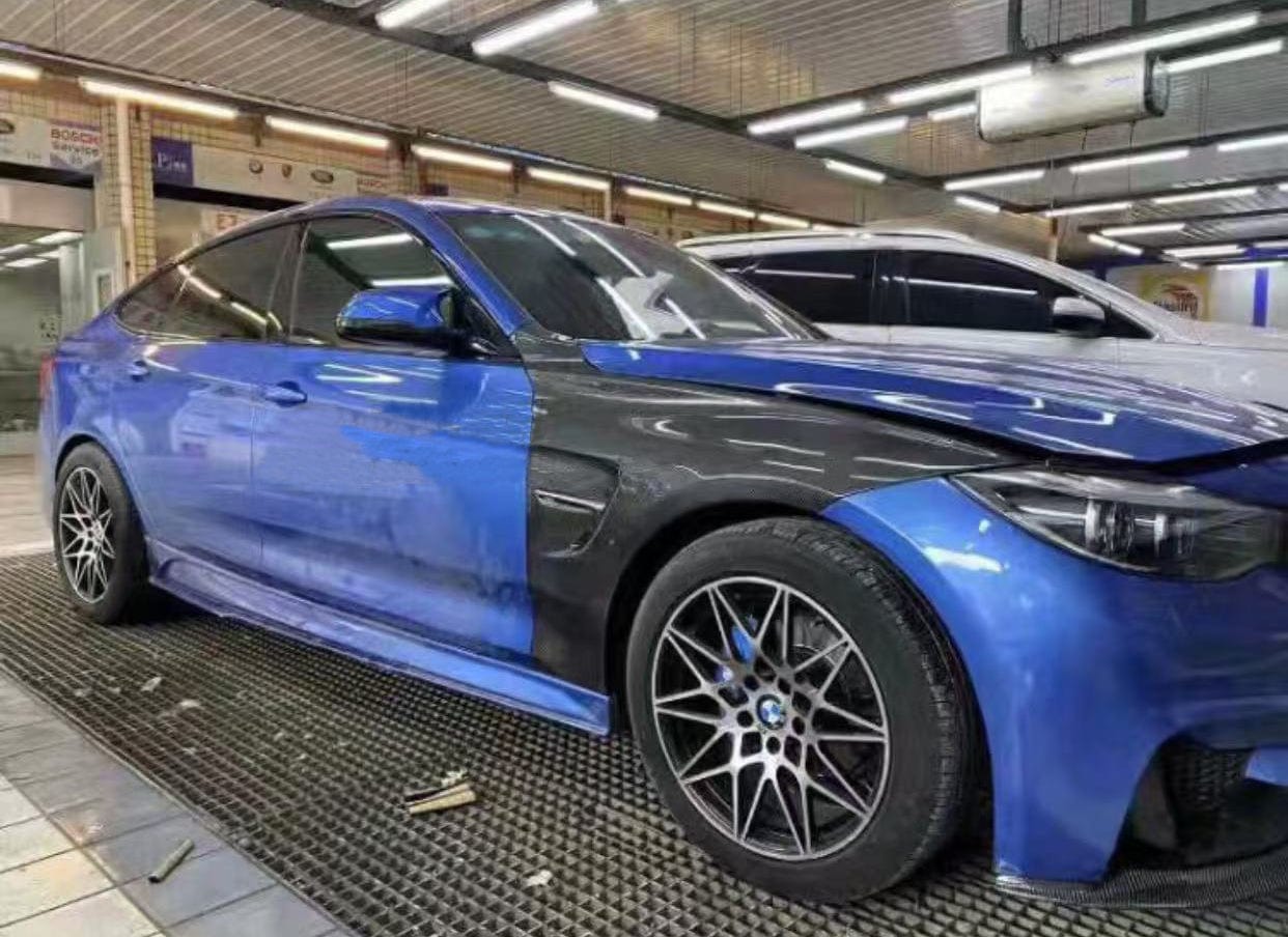 BMW F30 3 Series Carbon Fiber Side Front Vent Fender Pair