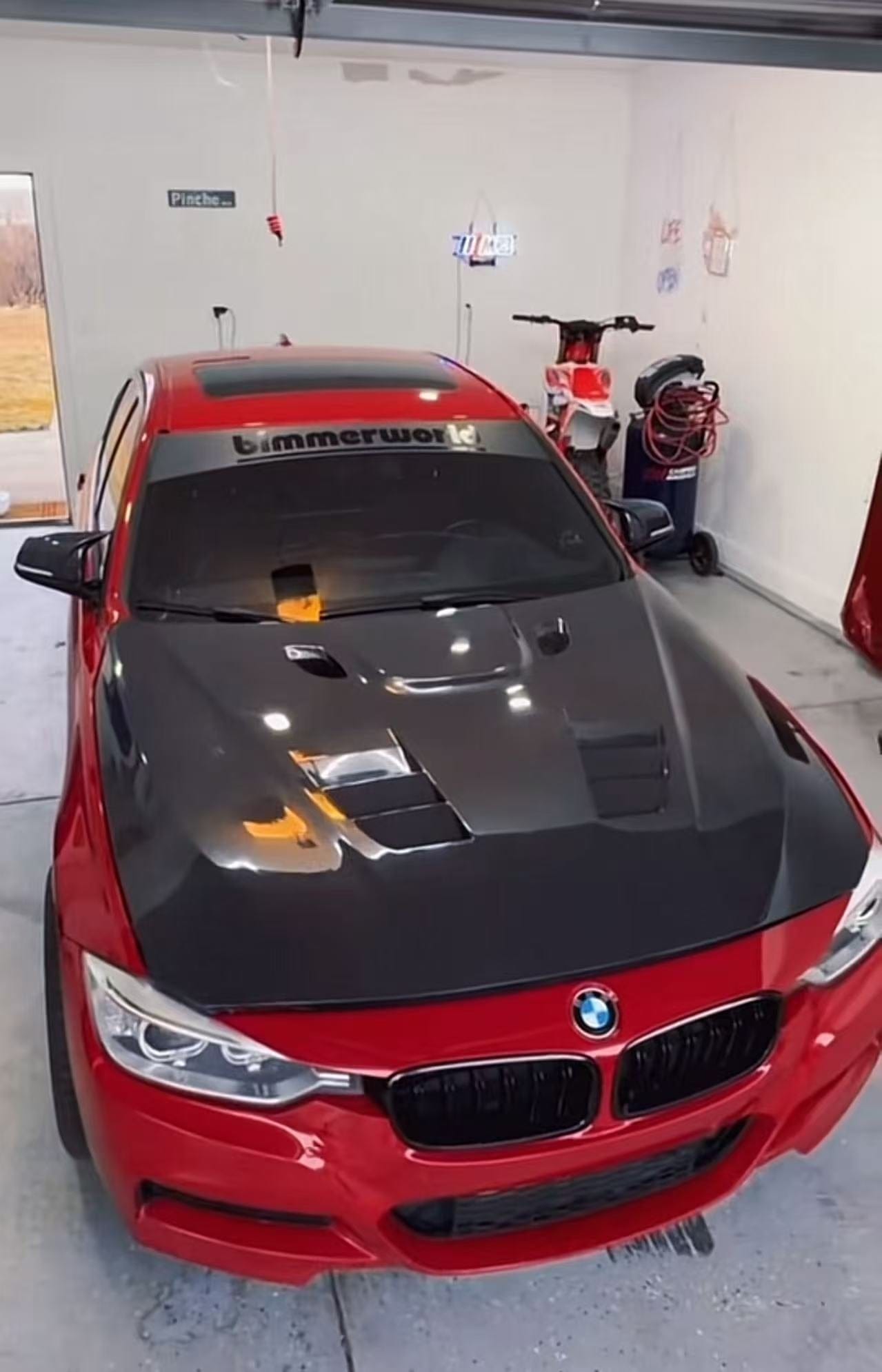 BMW F30 & F32 & F80 M3 & F82 M4 M3 Style Vented Hood Bonnet