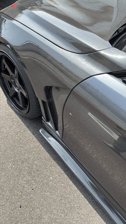 BMW F32/F33/F36 4 Series M4 Style Front Fenders with Vents 2013-2020 Kazento Carbon Parts 车身侧板 Carbon Fiber F32-FF-KZ-CF