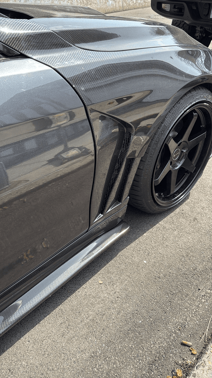 BMW F32/F33/F36 4 Series M4 Style Front Fenders with Vents 2013-2020 Kazento Carbon Parts 车身侧板 Carbon Fiber F32-FF-KZ-CF