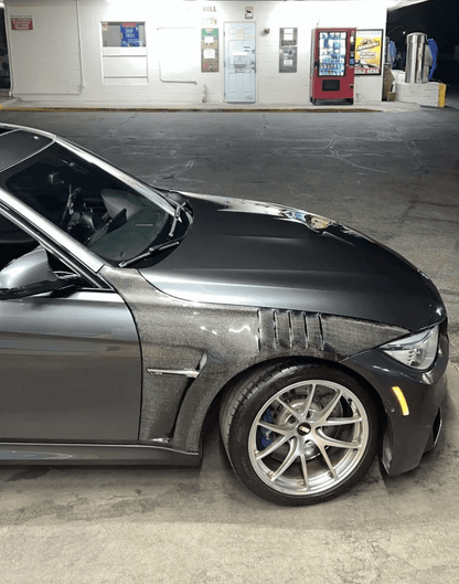 BMW F80 M3 F82 F83 M4 Front Vented Fenders Kazento Carbon Parts