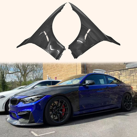 BMW F80 M3 & F82 M4 OEM Front Fenders 2014-2020 Kazento Carbon Parts 车身侧板